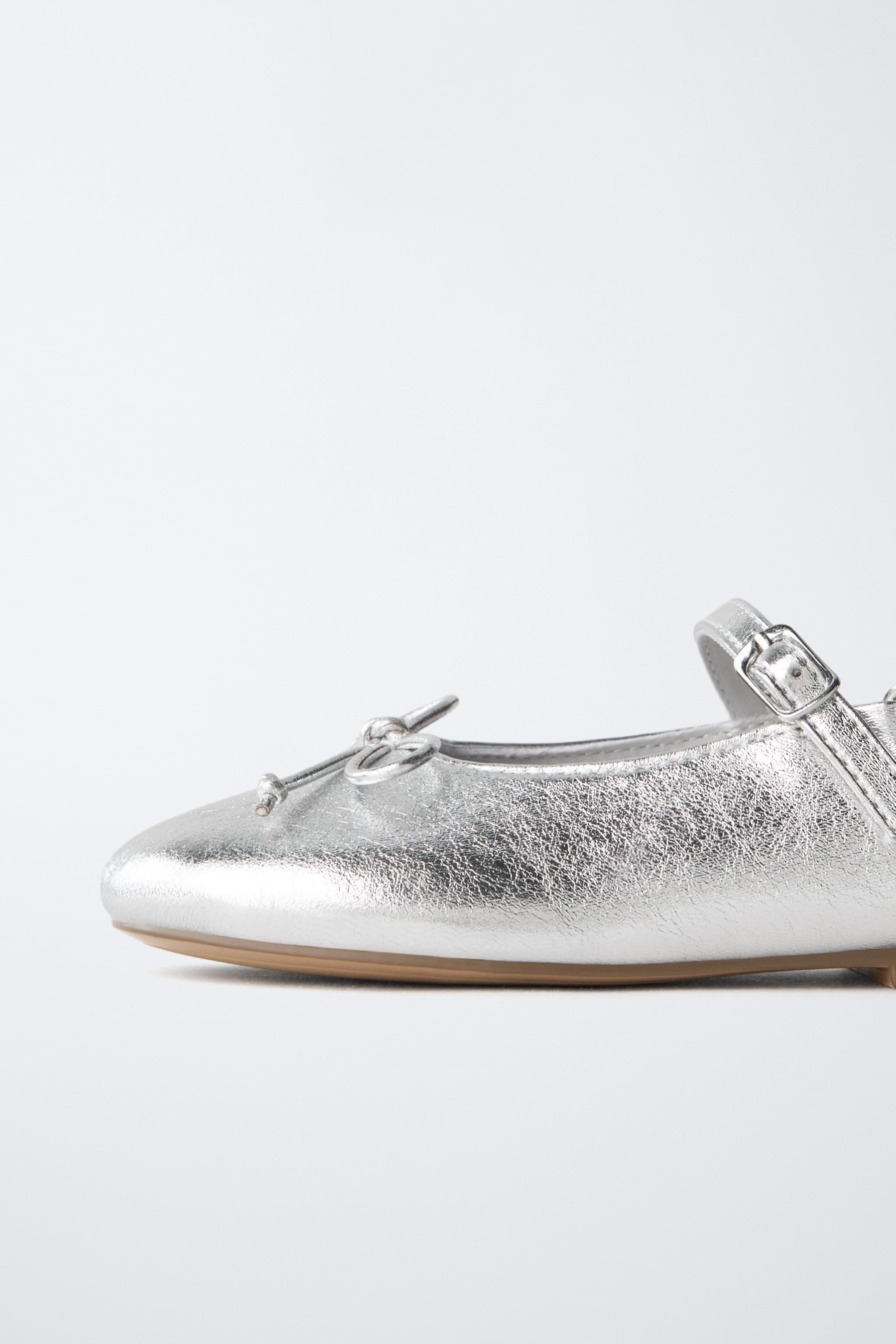 METALLIC SLINGBACK FLATS